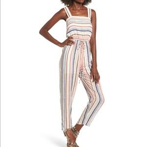BP striped jumpsuit size M